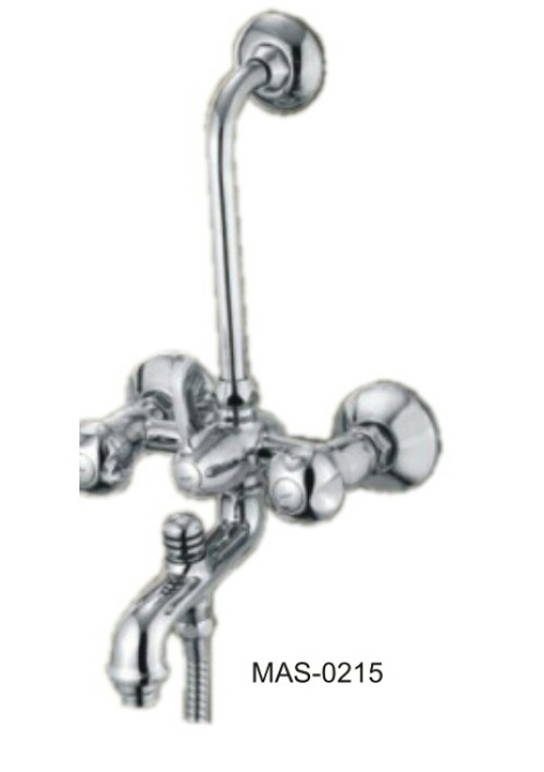 MASSONI SERIES / WALL MIXER 3 IN 1 COMPL WITHHAND SHOWER WITH 1.5 Mtr. FLEXIBLE TUBE